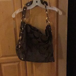 Brown Coach handbag.. Mint
